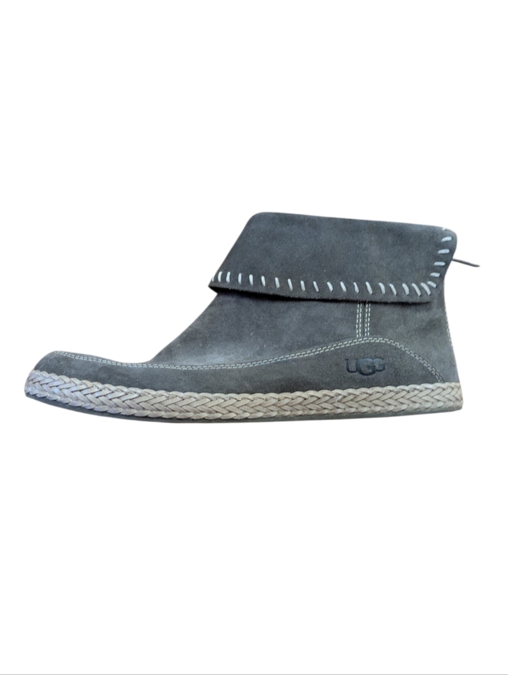 UGG Varney Gray Suede Ankle Boot Size 9 - Picture 7 of 11